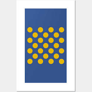 Polka dot print Posters and Art